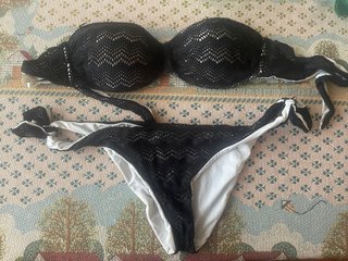 Costume nero e bianco Tezenis