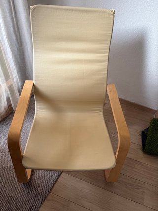 Sillón Poäng Ikea con cojín Poäng