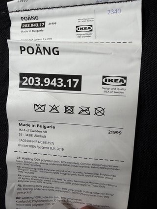 Sillón Poäng Ikea con cojín Poäng