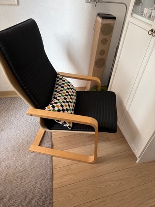 Sillón Poäng Ikea con cojín Poäng