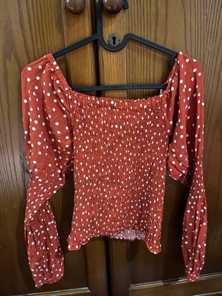 Top lunares rojo STARA talla M