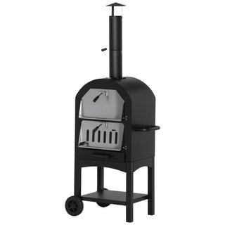 Forno per Pizza e Barbecue a Carbone Portatile in