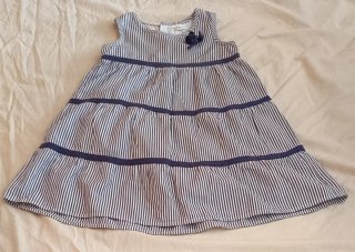 Vestido de niña a rayas