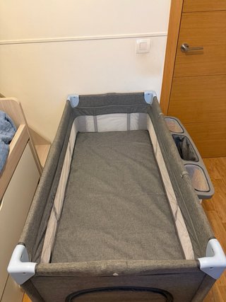 Cuna de viaje Kinderkraft 2 posiciones + colchón