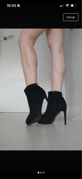 Botines de tacón negros