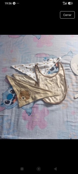 Pack 4 Baberos Bandana Bebé