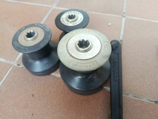 Manivelas y roldanas Lewmar + tensor