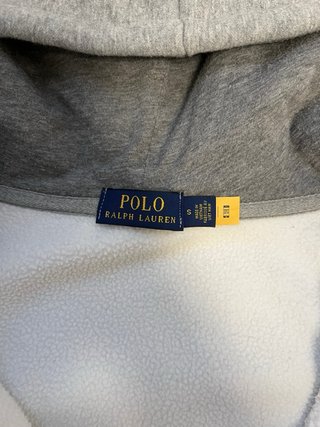 Sudadera Polo Ralph Lauren Gris Cremallera capucha
