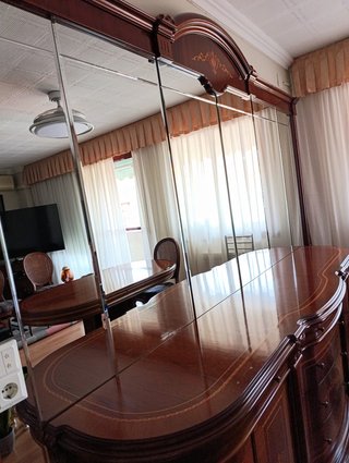 Conjunto Muebles Salón Madera Oscura