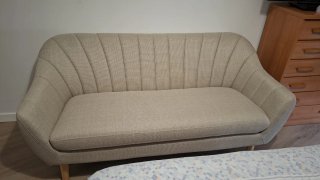 Sofá de 2 plazas beige