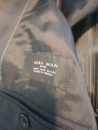 Traje Zara Negro.