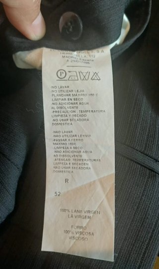 Traje Zara Negro.