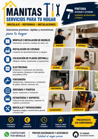 MANITAS Y REFORMAS DEL HOGAR – SERVICIO PROFESIONA