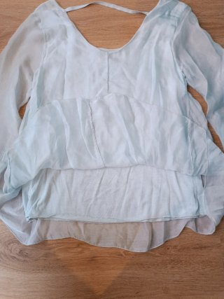 Blusa gasa celeste talla única