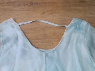 Blusa gasa celeste talla única