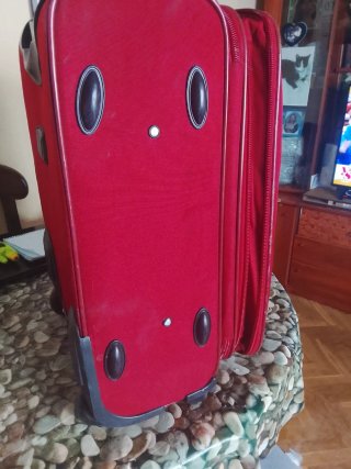Maleta Trolley Samsonite Roja Lona