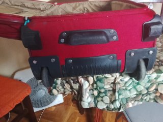 Maleta Trolley Samsonite Roja Lona