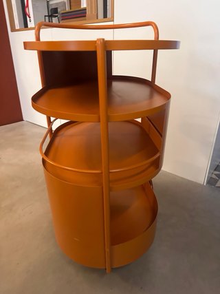 Carrito Camarera de Metal Baena Naranja Themasie