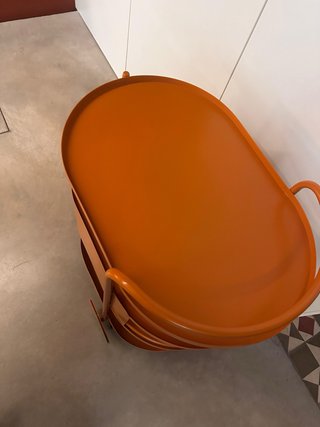 Carrito Camarera de Metal Baena Naranja Themasie