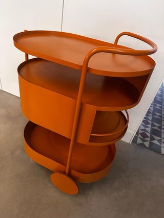 Carrito Camarera de Metal Baena Naranja Themasie