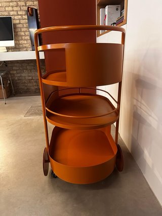 Carrito Camarera de Metal Baena Naranja Themasie