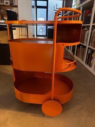 Carrito Camarera de Metal Baena Naranja Themasie