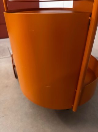 Carrito Camarera de Metal Baena Naranja Themasie