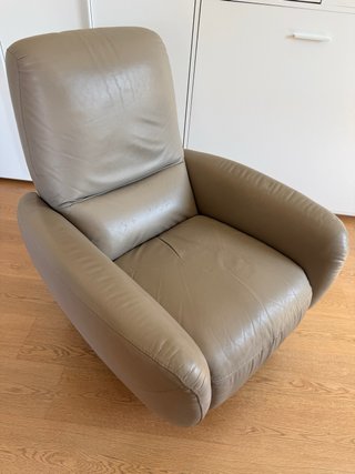 Sillón Natuzzi Piel Beige