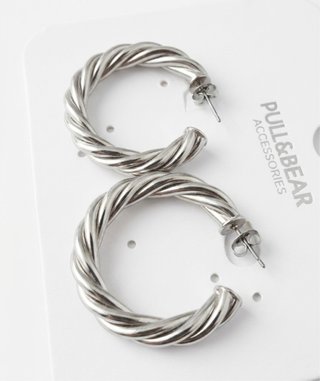 Pendientes Pull&Bear Plata