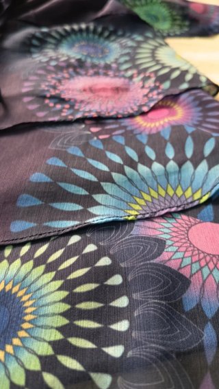 Blusa Desigual Estampada Azul