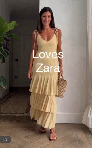 Vestido volantes Zara