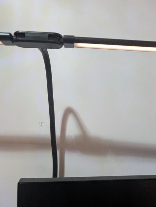 Flexo de escritorio negro