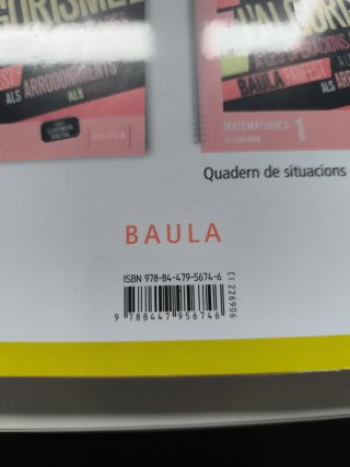4 Libros 1ESO Baula FanFest Mates y Biologia NUEVO