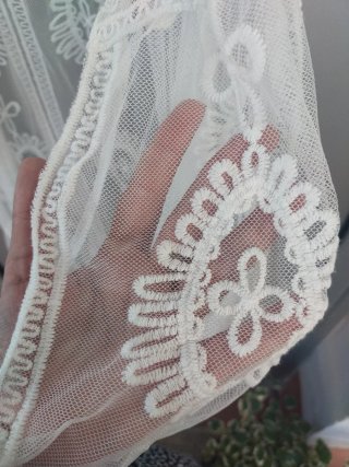 Blazer de encaje blanco talla única