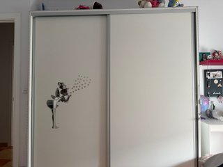 Armario blanco puertas correderas