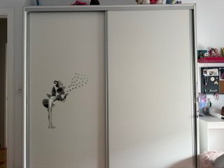 Armario blanco puertas correderas