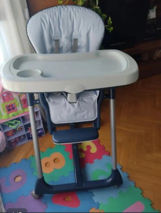 Trona Prenatal Azul y Gris
