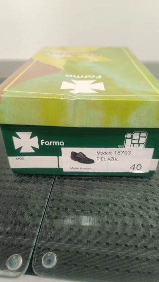 Zuecos Farma Piel Azul Marino Talla 40