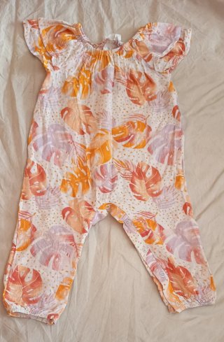 Mono estampado hojas tropicales