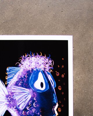 Ilustración Pez Morado Edición Limitada
