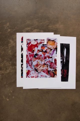 Conjunto 3 Láminas Arte Collage