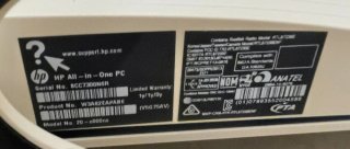 Ordenador HP All-in-One 20-c000ns Blanco.