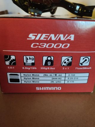 Carrete Shimano Sienna C3000