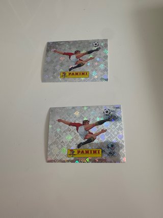 2 cromos Panini fútbol vintage  10€ por cada uno