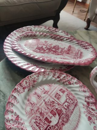 Juego de té Johnson Bros porcelana
