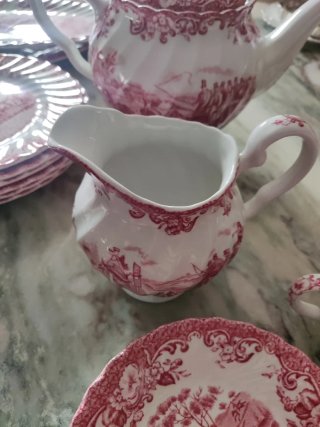 Juego de té Johnson Bros porcelana