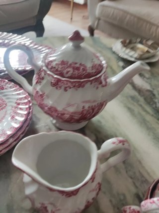 Juego de té Johnson Bros porcelana