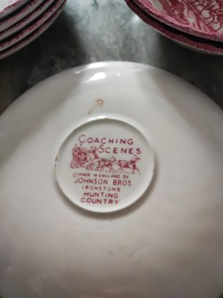 Juego de té Johnson Bros porcelana