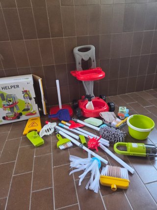 Juego Limpieza Niños Carrito y Accesorios