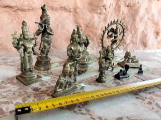 Figuras de bronce de la India